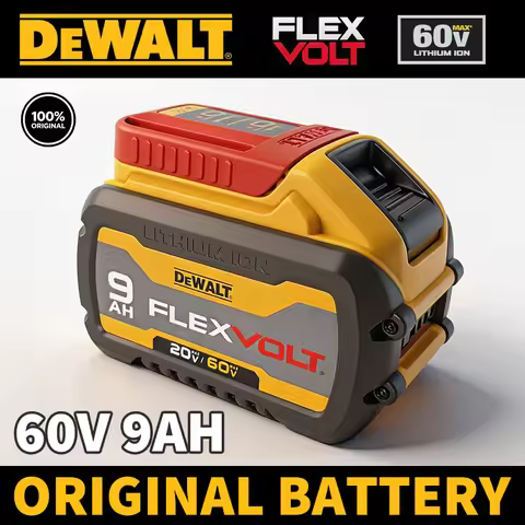 100% Original Dewalt FlexVolt 60V 9Ah Battery, DCB609 Rechargeable Battery 60V Lithium-ion with Char