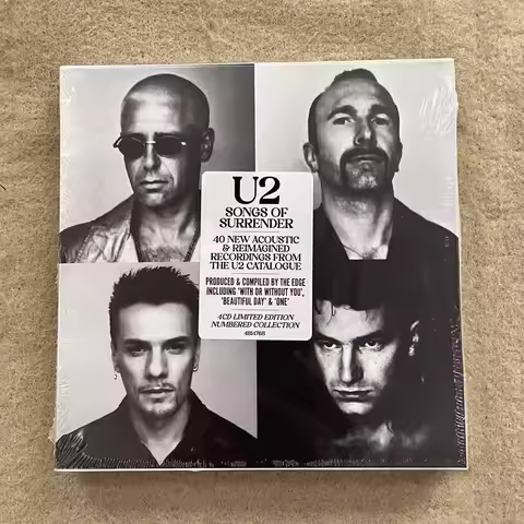 Irish Rock Evergreens Album U2 Music CD Songs of Surrender 4CD 2023 Remastered Versio Cosplay Walkma