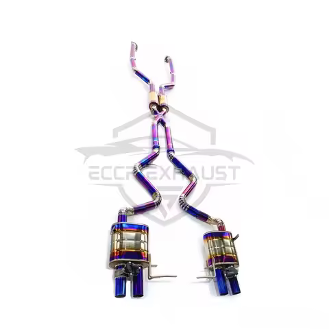 Titanium Catback Exhaust With TItanium Mid pipe For BMW M3 E90 E92 E93 Aggressive Exhaust Sound Perf