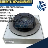 TAN CHONG NISSAN TEANA J32L REAR DISC ROTOR 43206-JN80AAP TEANA J32L L33L SERENA C26L C27L SYLPHY 20