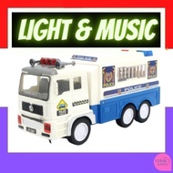 Trak Polis Bergerak Auto dengan Siren dan Lampu