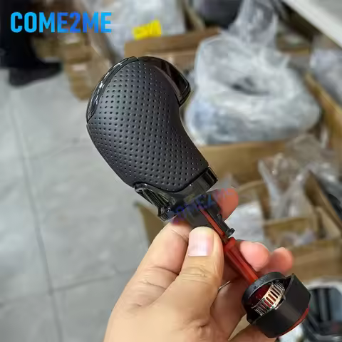 For Skoda Octavia Superb Fabia Yeti for Alcantara Leather Piano Paint Black DSG Gear Shift Knob Inte