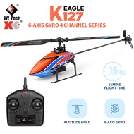 WLtoys K127 2.4G 4CH 6-Aixs Gyro Fixed Height Mini RC Helicopter RTF Kids Gift RC Toys VS V911S