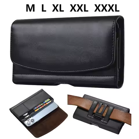 Phone Holster Belt Clip Case Holder Leather Pouch Waist Bag for iPhone 15 14 Pro Max for Samsung S24