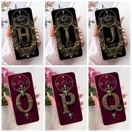 For Realme RMX3740 RMX3741 Cover For Realme 11 Pro Plus Case Transparent Luxury Crown A-Z Letters 2D