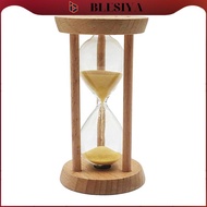 [Blesiya] 10 Min Wooden Yellow Sand Timer Hourglass for Kid Reading Game Playing Timer