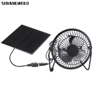 SIJIANGMOLD  Powered Fan, Portable USB Output Mini  Panel, Durable 5W Exhaust Fan Outdoor Activities