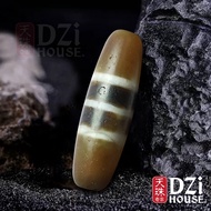 Striped Dzi Bead 三线天珠 (UD1102A) 【Dzi House 天珠奇家】 Antique Blessing Wealth Luck Of Old Tibetan Kingdom