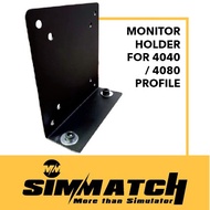 Monitor Bracket For 4040 / 4080 aluminium Profile (Simmatch) vesa 75/100mm