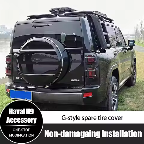 For Haval H9 Spare Tire Cover Rear Gate Tire Shell Anti Scratch Tire Protection Cap Accessories