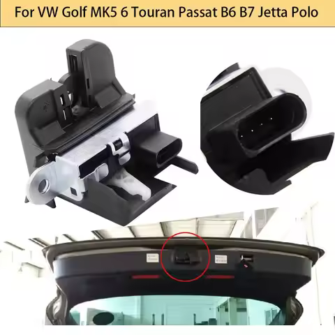 Car Tailgate Boot Lid Trunk Lock 1K6827505E 5K0827505A For VW Golf MK5 6 Touran Passat B6 B7 Jetta M