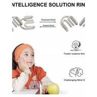 Toy Set Puzzle Brain Teaser IQ Unlocking 8pcs Puzzle Brain Metal Puzzle Metal Wire