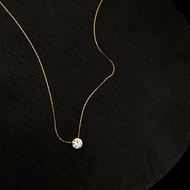 Kalung Titanium Silver Import / Kalung Wanita Silver Lapis Emas 23K / Kalung Import Wanita