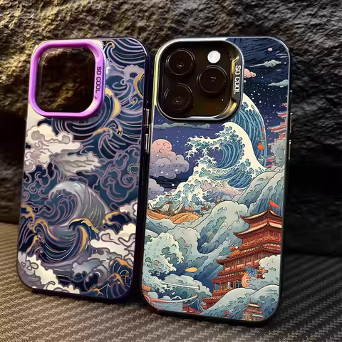 Ukiyo-e Ocean Waves Creative Case for Xiaomi POCO X7 X6 X5 X3 NFC F7 Ultra F6 F5 Pro F4 F3 GT M5S C6