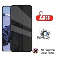2Pcs Full Cover Privacy Black Edge Glass Film For HMD XR21 Vibe Skyline Ridge Pulse+ Pulse Pro Key H