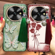 Tassel Bell Phone Case For Oukitel C59/C59Pro Protective Cartoon Fashion Design Full wrap Graffiti C