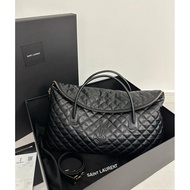 Saint Laurent/ysl/ysl/ESGIANT Quilted Leather Travel Bag Large Capacity Gym Bag Handbag Shoulder Bag