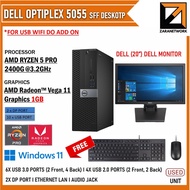 DELL OPTIPLEX 5055 SSF DESKTOP GAMING PC (1 YEAR WARRANTY T&C) AMD RYZEN 5 PRO UPTO 32GB RAM WIND11