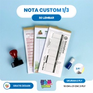 Print Custom Notes 1/ 3 3 Ply Free Design Grastis Logo Shop Namebebas Kediri Y&H YUDHA GRAPHICA