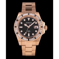 TOMAZ GR01B(S)-D18 (Rosegold/Black) Stainless Steel