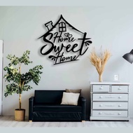 (40x40cm) Hiasan dinding Home - Spesial Decor HOME timbul Tulisan home sweet home Dekorasi Dinding