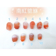 South Red Agate Pixiu Crystal Beaded Jewelry Material qq83