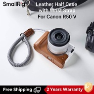 SmallRig Bộ bao da nửa máy ảnh R50V Dây đeo cổ tay cho Canon EOS R50 V (Đen/Nâu/Trắng) 5431/5432/543