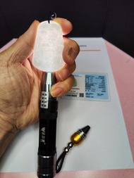 緬甸A貨天然翡翠 高冰種 白月光 透手無壓力 山水牌 吊咀 玉牌