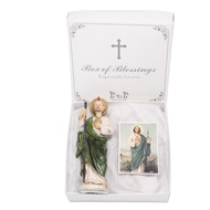 Christian Home, Altar, Inspiration Set - Resin St Jude statue, St Jude Prayer card