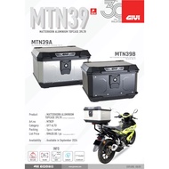 GIVI MATTERHORN ALUMINIUM BOX  BLACK SILVER 29L 39L WITH PLATE BOX