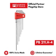 7pcs Set PB Swiss Tools Long Hexagon Allen Key L-wrenches PB 211.H-4