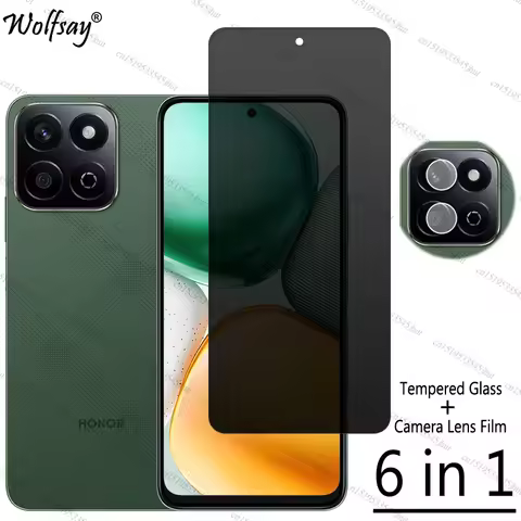 Privacy Screen Protector For Honor X7c 5G Anti-Spy Tempered Glass For Honor X7c 5G Camera Lens Film 