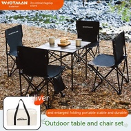 Table Chair Set Outdoor Foldable Barbecue Portable Sketch Chair Camping Travel Picnic Table