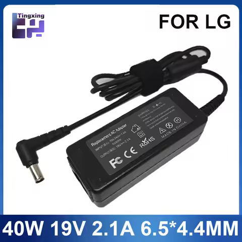 19V 2.1A 6.5*4.4MM Adapter FOR LG 24 inches LED LCD Monitor AP16B-A LCAP26B-E ADS-45FSN-19 19040GPCU