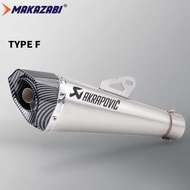 51mm Motorcycle Exhaust Muffler Canister Power Pipe With DB killer Stainless Steel For R1 R3 R6 Nmax