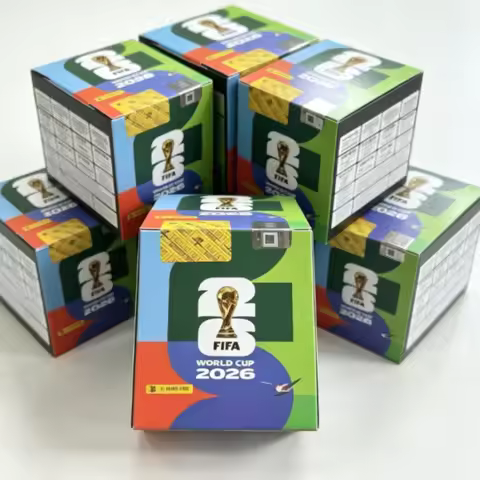 Original Panini FIFA World Cup 2026 Complete Sticker Box, 50 Packs Football Stickers, Collectible So