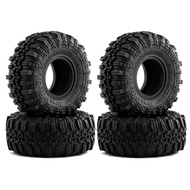 4pcs 57mm 1.0" Soft Rubber Wheel Tire Mud Tire for 1/18 1/24 RC Crawler Car Axial SCX24 Bronco AX24 