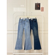 [Women Clothing] Hot Rhinestone Flared Pants KS Jeans Rhinestone Pants Hot Rhinestone Pants Flared P