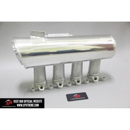MANIFOLD INTAKE ALUMINIUM MITSUBISHI 4G91 4G92 4G93 GSR 70MM VELOCITY SILVER