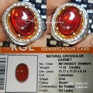 NATURAL GARNET # BATU CINCIN PERMATA GARNET MEMO ASLI