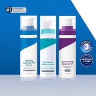 Hydrating Hyaluronic Acid Serum & Resurfacing Retinol Serum & Skin Renewing Retinol Serum