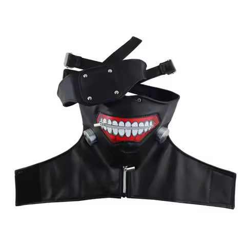 Tokyo Ghoul Anime Stage Performance Mask Halloween Party Cosplay Dance Kaneki Ken Zipper Mask Mask G