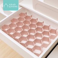 【SG Seller】Anan Honeycomb Drawer Divider Partition Adjustable Drawer Division Organizer