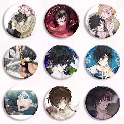 Slow Damage Anime Games Soft Button Pin Madarame and Towa Cartoon Badge Brooch Bag Decor Accessories