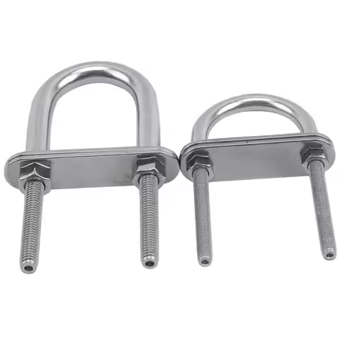 Hunting Bow Stern Eye U-Bolt Stainless Steel Marine Bolt Rope Rigging Replace Rowboats Accessories M