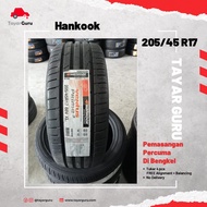 Hankook 205/45R17 Tayar Baru (Installation) 205 45 17 New Tyre Tire TayarGuru Pasang Kereta Wheel Rim Car