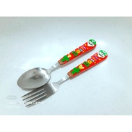 MARIO BROTHERS - LUIGI PERSONALIZED SPOON AND FORK SAZIMART SOUVENIRS GIVEAWAYS BIRTHDAY PARTY