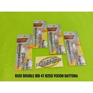 DAYTONA DOUBLE IRIDIUM SPARK PLUG VIXION SATRIA FU JUPITER MX R15 BYSON MX KING R25 NINJA 250 (3395)
