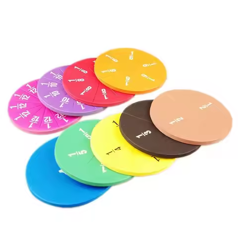 Interactive Circular Fractions Counting Preschool Montessori Education Math Toys Kids Early Educatio