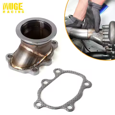 Turbocharger Turbo Down Pipe 5 Bolt to 2.5"/ 63mm V band Flange Adapter For GT25 GT28 T25 T28 RS-BOV